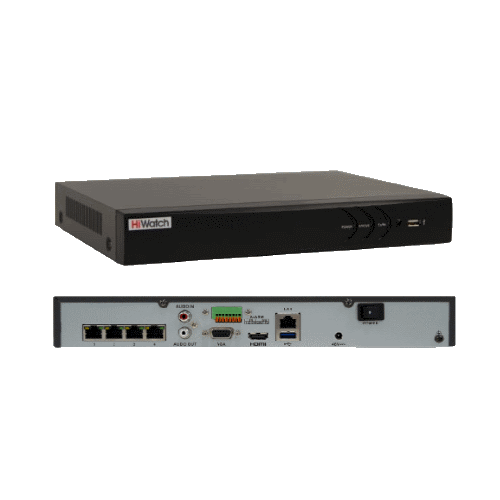 DS-N304P(B) сетевой видеорегистратор NVR