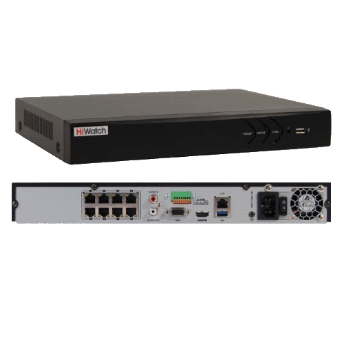 DS-N308/2P(B)  сетевой видеорегистратор NVR